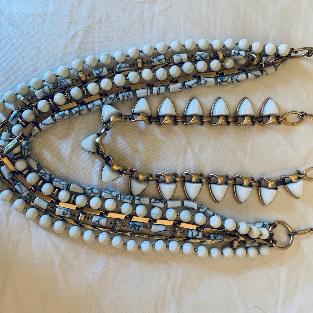 Stella & Dot Vintage Earrings and Layered Necklace